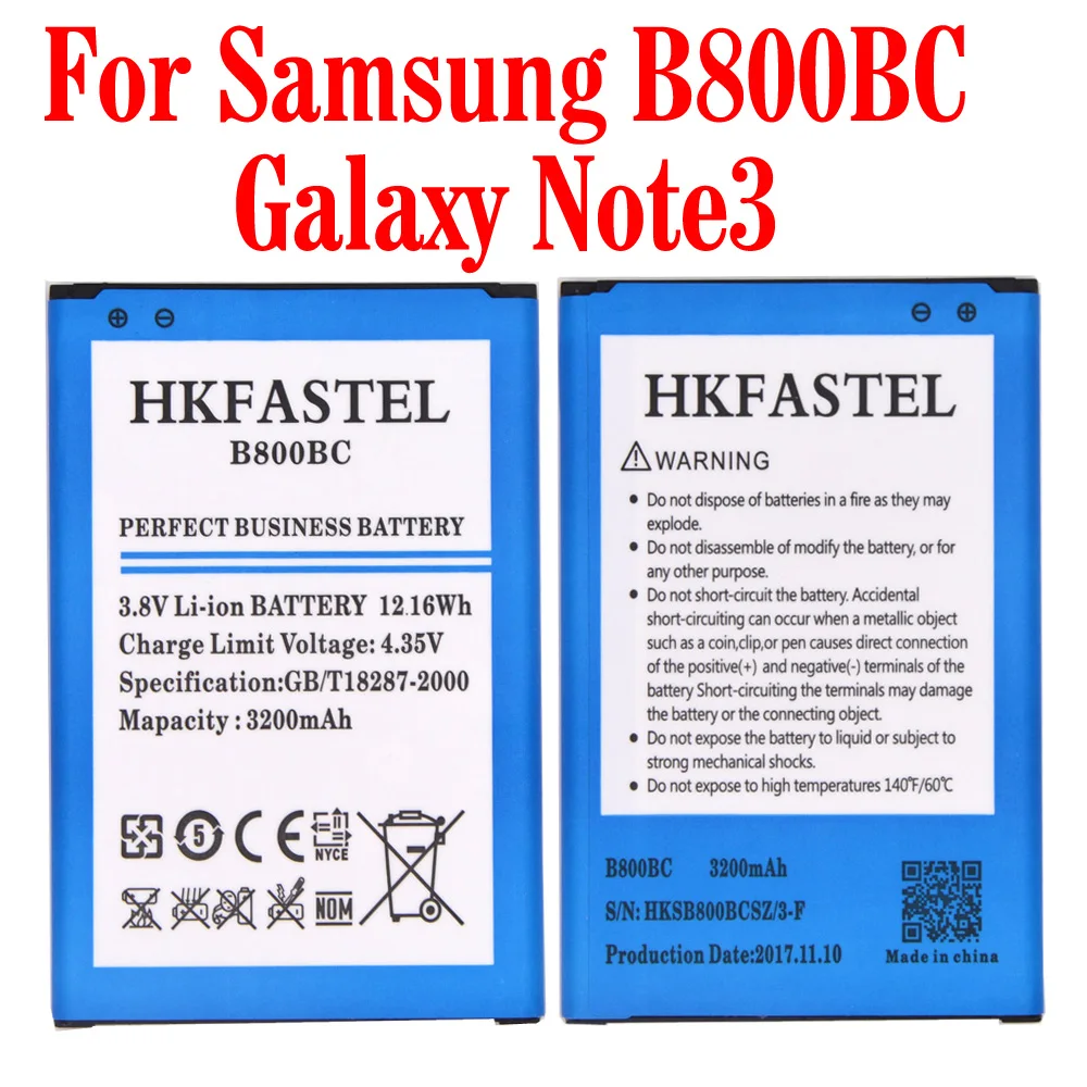 Новый B800BC аккумулятор мобильного телефона для samsung Galaxy Note3 Note 3 III N9000 N9002 N9005 N9006 N9009