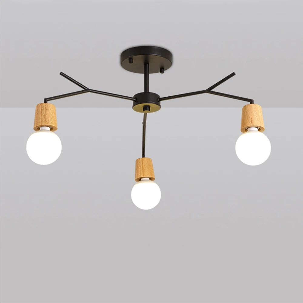 

3 Heads Iron Chandeliers lamp body 15w simple and elegant design Support humanization for reading room children room living