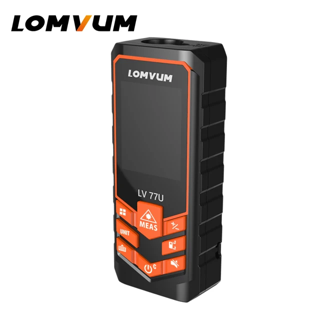 LOMVUM Rechargeable Handheld Trena Laser Rangefinder 77U 120M Digital Laser Distance Meter Electrical Tape Measuring Tools