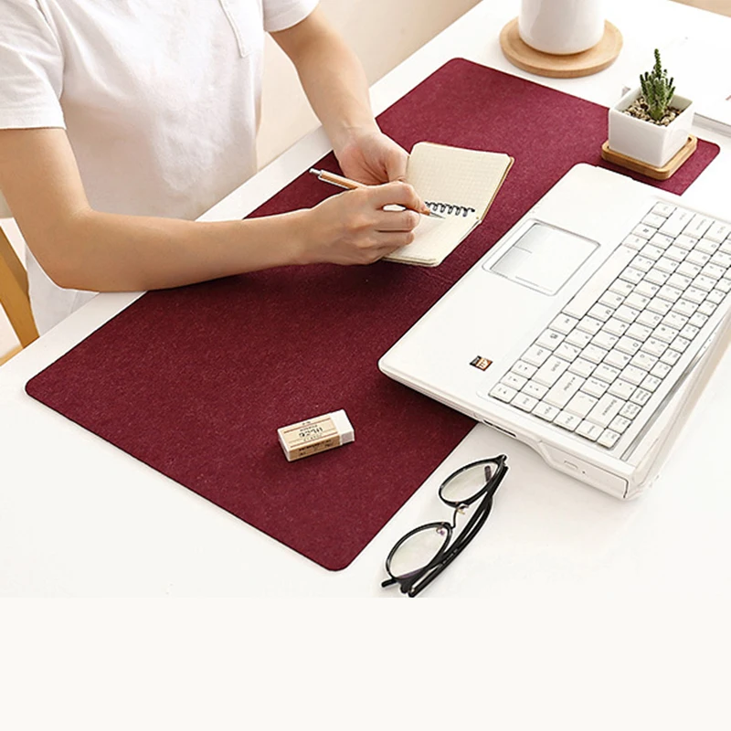 Хит, большой мягкий войлочный тканевый Настольный коврик для мыши, клавиатура, офисный ноутбук, ноутбук, ПК, Настольный коврик, домашний Офисный Компьютерный стол, коврик для мыши