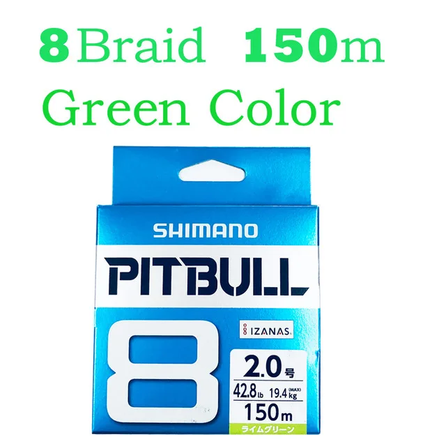 Сделано в Японии Новинка SHIMANO PITBULL X4 X8 X12 зеленый синий цвет TANATORU X4 многоцветная плетеная леска - Цвет: Черный