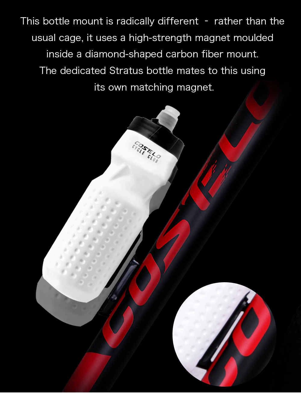 Инновационное Costelo магнитное крепление для велосипедной бутылки, держатель для велосипедной бутылки для воды, Спортивная бутылка для воды, 710 мл, фляжка для прессования