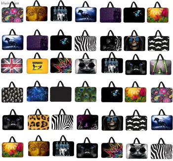 

Duo Zippers Shockproof Handle 13" inch 13.3" Inch Sleeve Laptop Cover Case For Thinkpad Macbook Acer Sony Computer Accessories