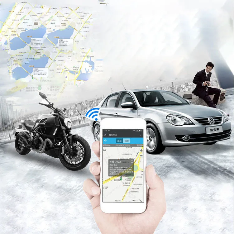 

Realtime GPS GPRS GSM Compass Tracker For Car/Vehicle/Motorcycle Spy Tracking Device location Finder Over Speed Alarm