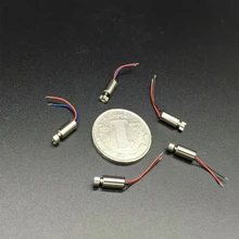 Mini moteur de Vibration sans noyau, 5 pièces, 4mm x 8mm, DC 3V-5V, 3