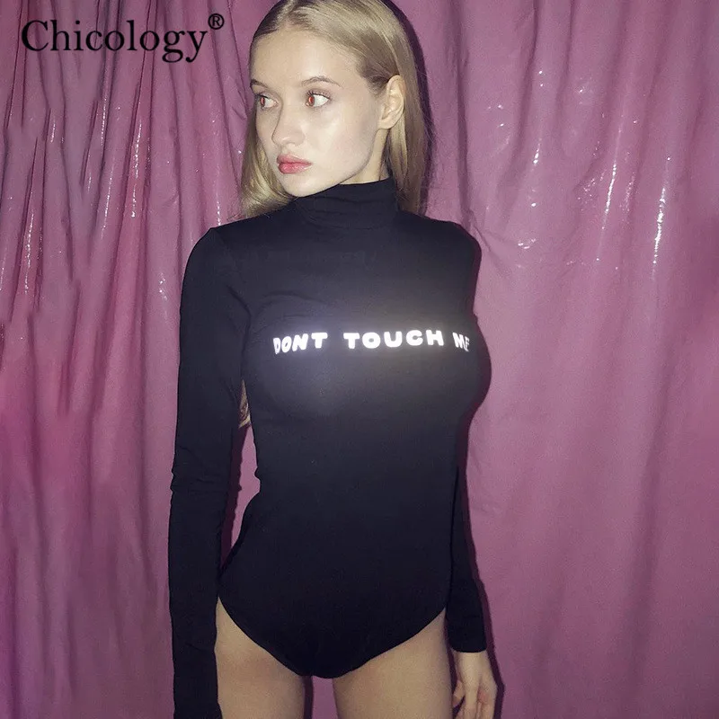 Боди женское светоотражающее с длинным рукавом и надписью на лето осень| |