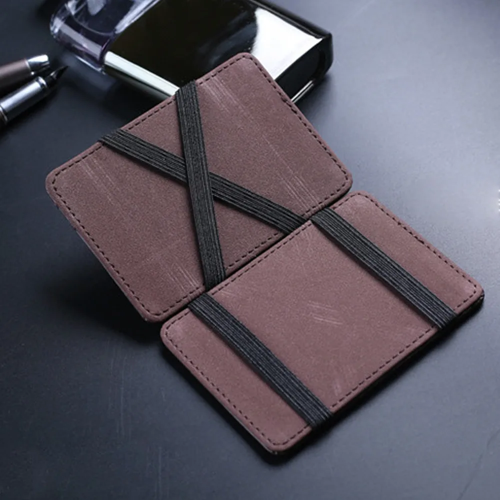 

2019 Fashion Men Mini Leather Wallet Short Slim Male Purses Money Clip Credit Card Casual Wallet Portomonee Carteria