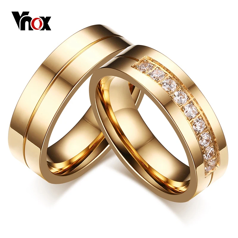 vnox 1 pair wedding rings for women men couple promise band stainless steel anniversary engagement jewelry alliance bijoux - Wedding Ring Men vnox 1 pair wedding rings for women men couple promise band stainless steel anniversary engagement jewelry alliance bijoux - Wedding Ring Men