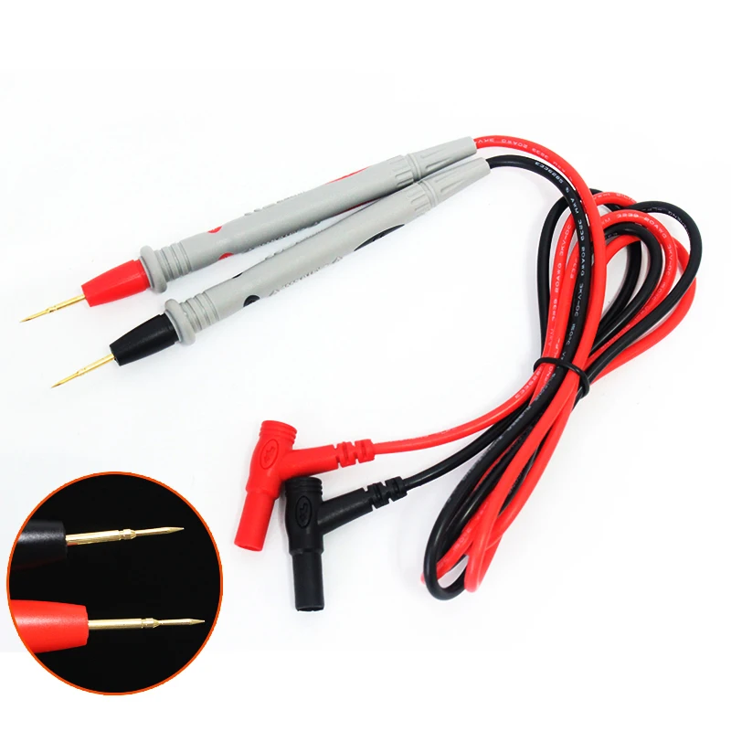1 Pair 20A 1000V Silicone wire Universal Probe Test Leads Pin for Digital Multimeter Needle Tip Multi Meter Tester Probe  (6)