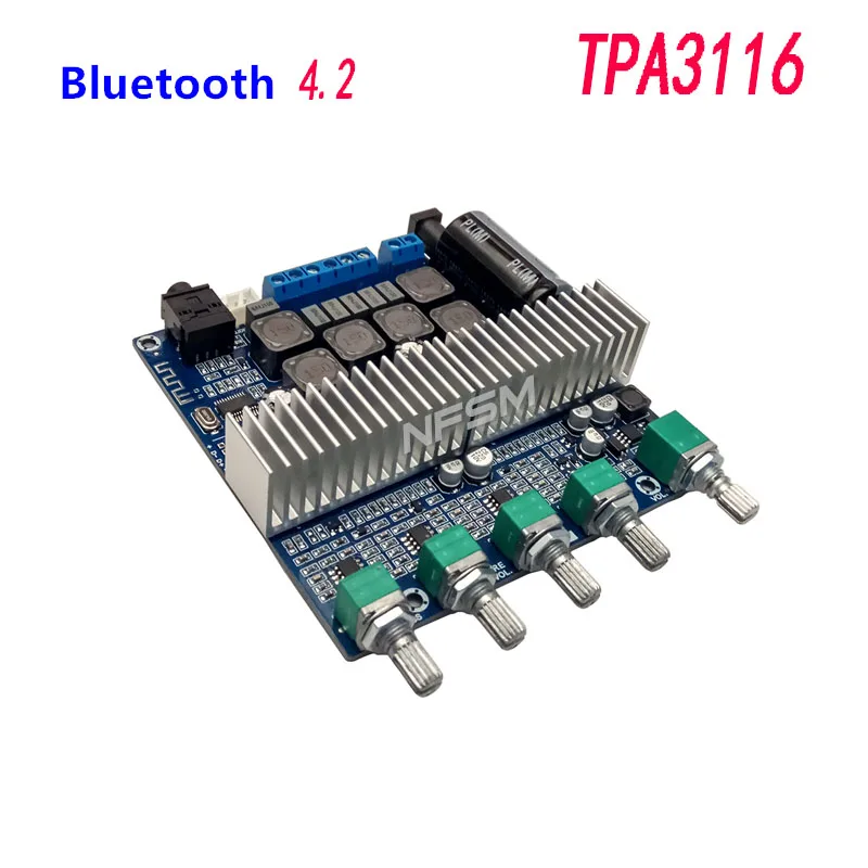 

TPA3116 Bluetooth Amplifier Board 4.2 High Power 2.1 Subwoofer Digital Amplifier Board 12-24V Finished Board
