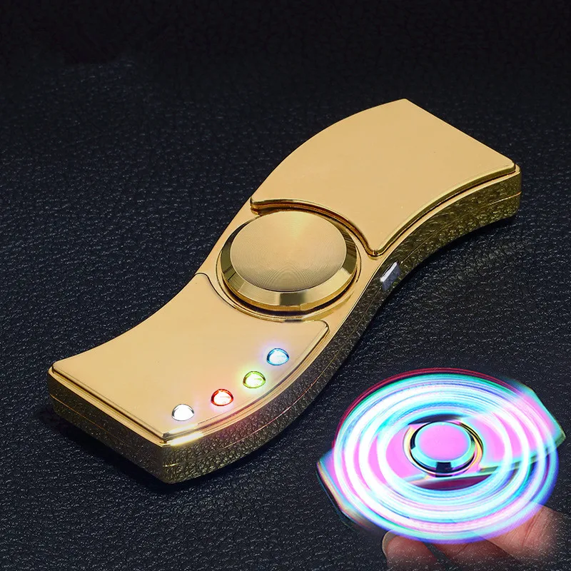 2017 Новинка USB Ручной Спиннер Зажигалка перезаряжаемая Электронная сигарета