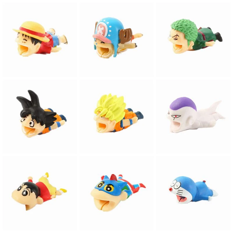 Cable Bites Cartoon Anime Animals One Piece Dragon Ball Cable Bite Protector For Iphone Cable Winder Phone Cute Cable Bites Toys Gags Practical Jokes Aliexpress