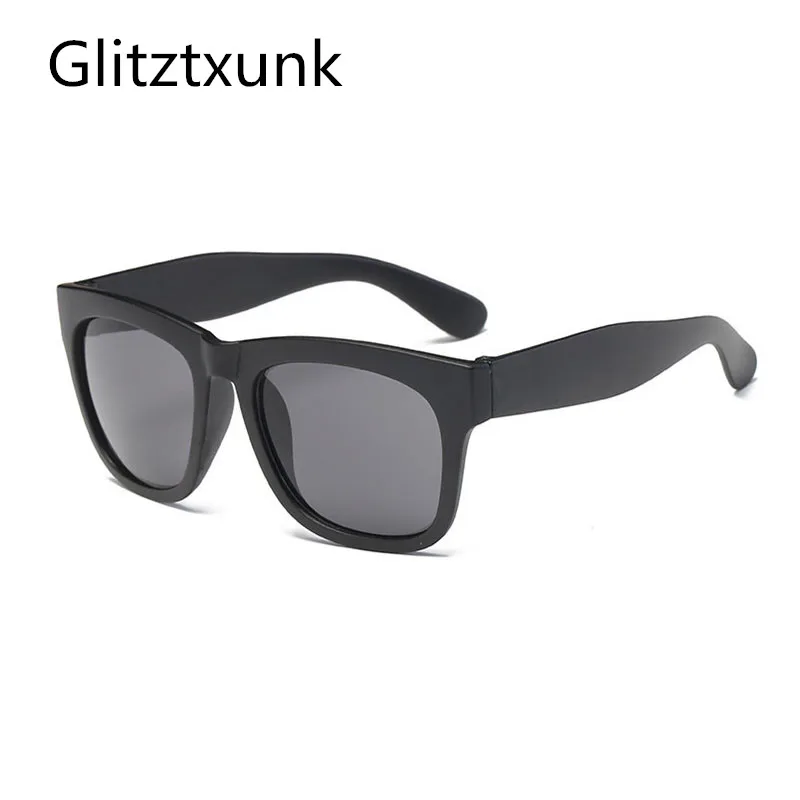 

Glitztxunk Square Sunglasses Men Women Sun glasses Vintage Brand Designer 2018 coating mirror Oculos De sol feminino gafas UV400