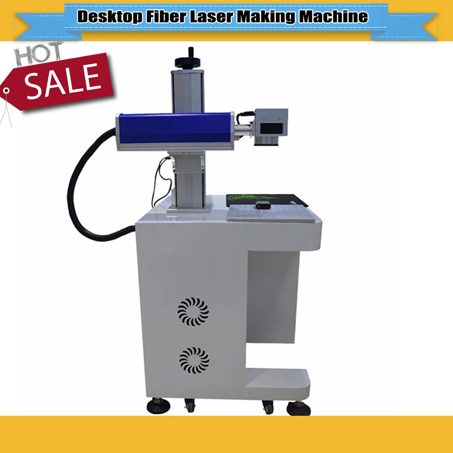  High Quality Desktop Fiber Laser marking machine Connected to the computer/laser marking machine me