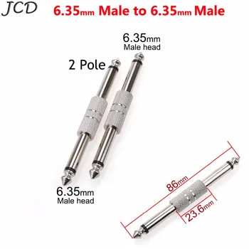 

JCD 2 Pole 1/4 inch 6.35mm Coulper Guitar Effects Pedal Connector Jack Adapter Board Cable Electric Interface Pedal Accessories