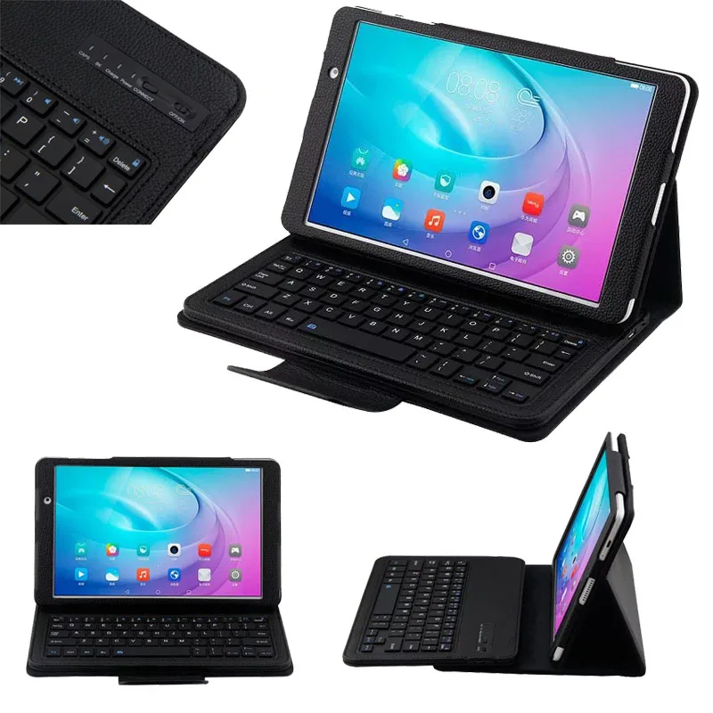 Detachable Wireless Bluetooth font b Keyboard b font Stand Leather Cover font b Case b font