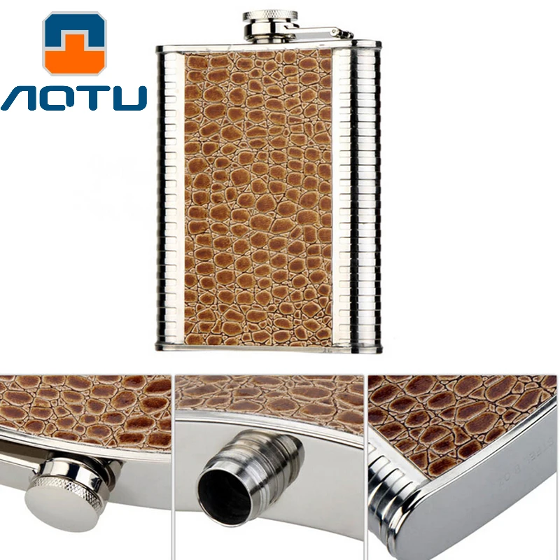 outdoor stainless steel hip flask portable male noble |