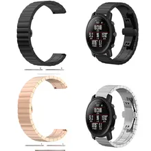 22mm Stainless steel Wristband for Original Xiaomi Huami Amazfit Stratos 2 2th pace band strap bracelet smart watch Band