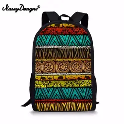 Бесшумные дизайнерские школьные рюкзаки для девочек и мальчиков, ретро Африканский Традиционный рюкзак для подростков, модные дорожные