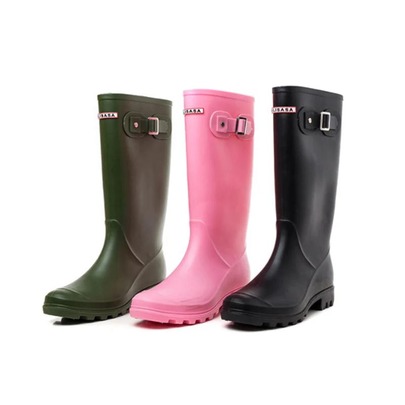 Buy YUB Brand Knee High Women's Rain Boots with Adjust