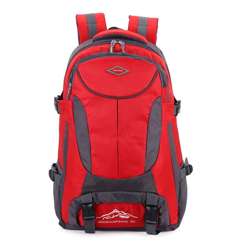 45л походная сумка тактическая Мужская Спортивная походная сумка рюкзак Оксфорд для велоспорта Пешие прогулки Спортивная альпинистская сумка - Цвет: Красный цвет