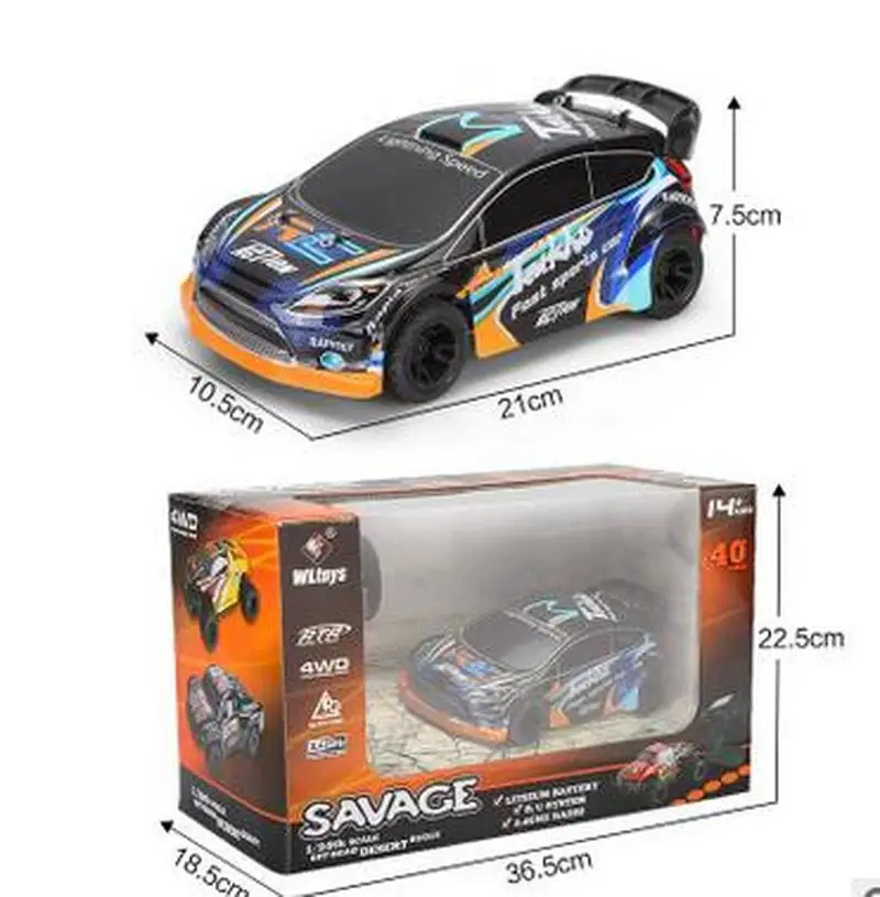 Мини радиоуправляемые автомобили с дистанционным управлением WLtoys A242 1:24 2 4G