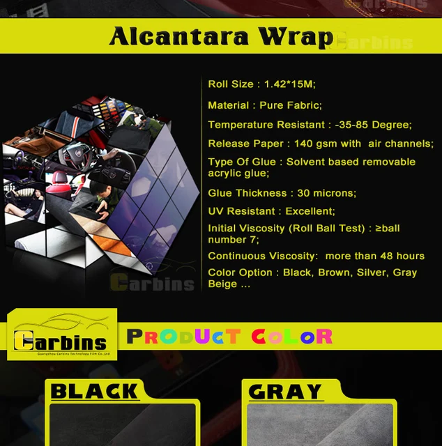 Carbins Film - SELF-ADHESIVE ALCANTARA FABRIC SERIES