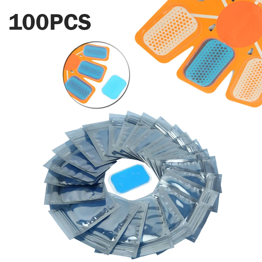 

30-200pcs Gel Pads For ABS Trainer EMS Hip Abdomen Muscle Stimulator Slimming Massage Replacement Patch For Hydroge Stickers