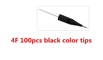 

100pcs 4F needle caps single Disposable permanent makeup tattoo tips Eyebrow Makeup Needle Permanent Tattoo Makeup Needle Tip