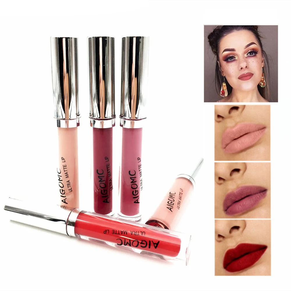 

10 Colors Liquid Lip Gloss Matte Lipstick Makeup Waterproof Glitter Lip Gloss Velvet Lip Gloss Red Tint Cosmetic For Woman Gift