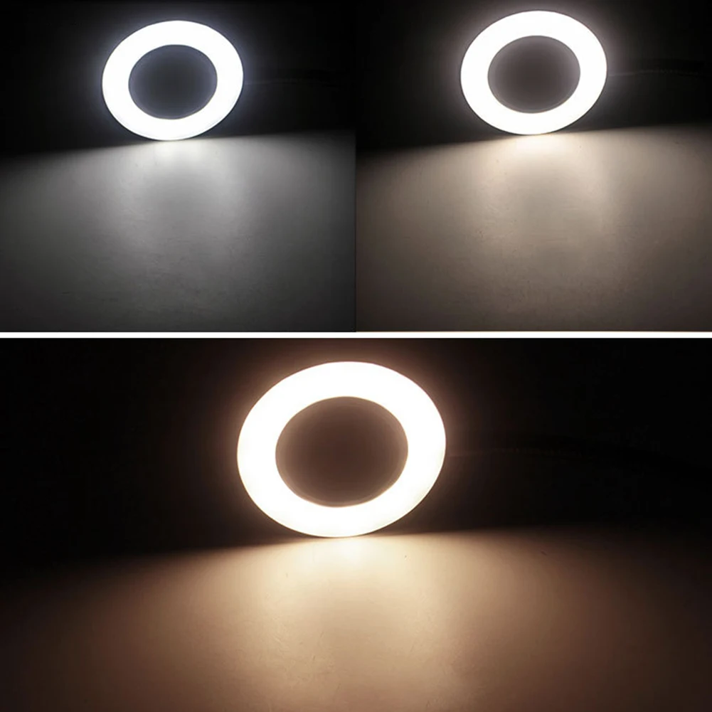 Гибкий светодиодный светильник 3000 k, 4000 k, 6000 k, 10 уровней затемнения, с USB зажимом, для защиты глаз, для спальни, для чтения, лампа для макияжа