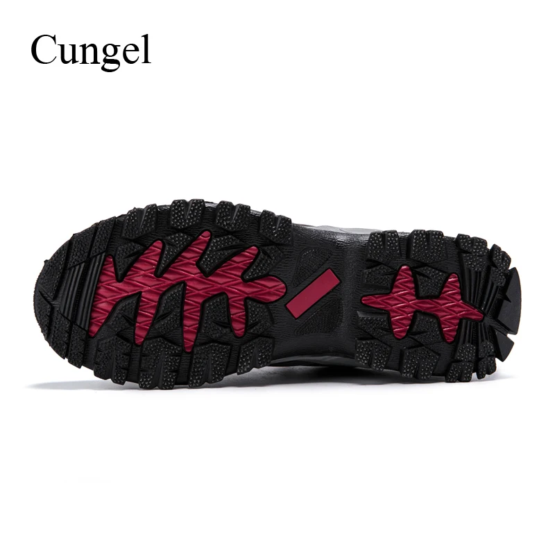 Cungel Spring/Summer Sneakers men Hiking shoes breathable Trekking Outdoor Climbing shoes Mountain Walking shoes Non-slip