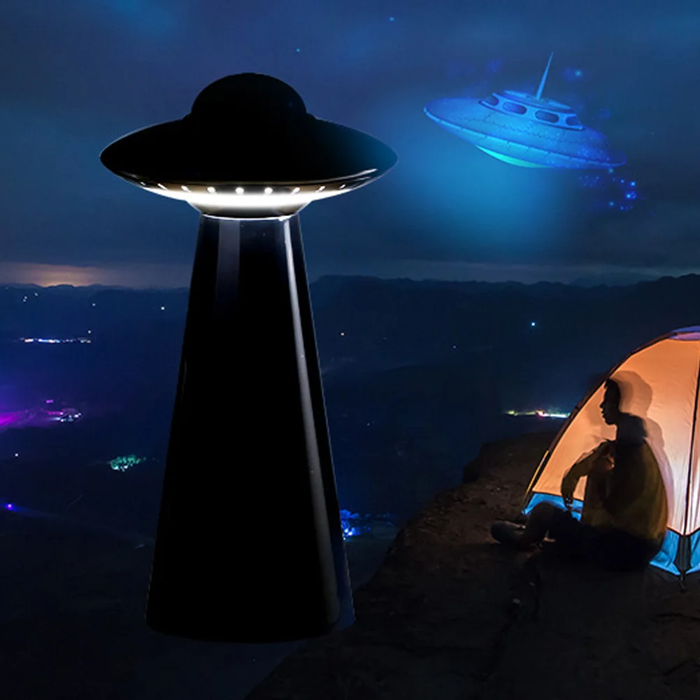 UFO дизайнерский USB Перезаряжаемый Светодиодный настольный светильник с регулируемой яркостью для чтения, светильник без мерцания, умный Ночной светильник, прикроватная лампа для студентов и детей