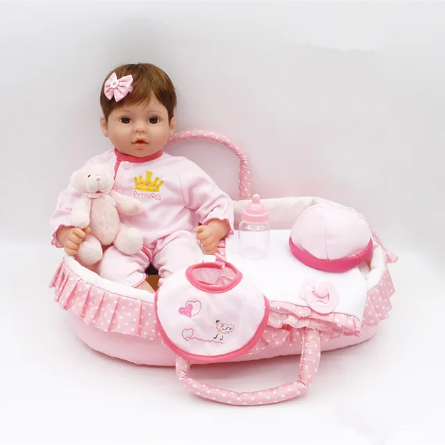 Memperbaharui 40 cm Murah Bebe Reborn Silikon Vinyl