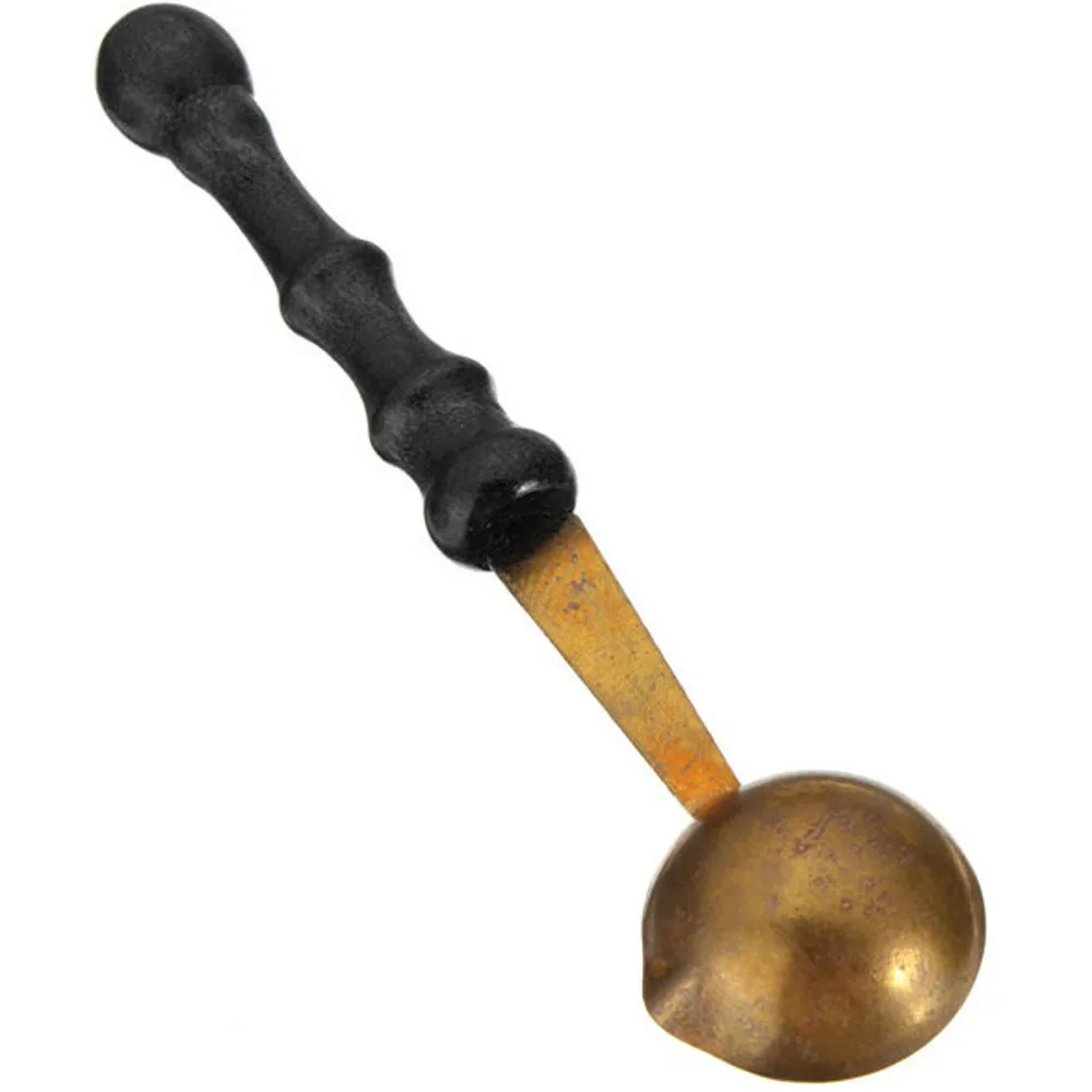 Кофейная ложка винтажная деревянная ручка анти-обжигающая печать восковая ложка для воска для кухни бара ресторана L0422