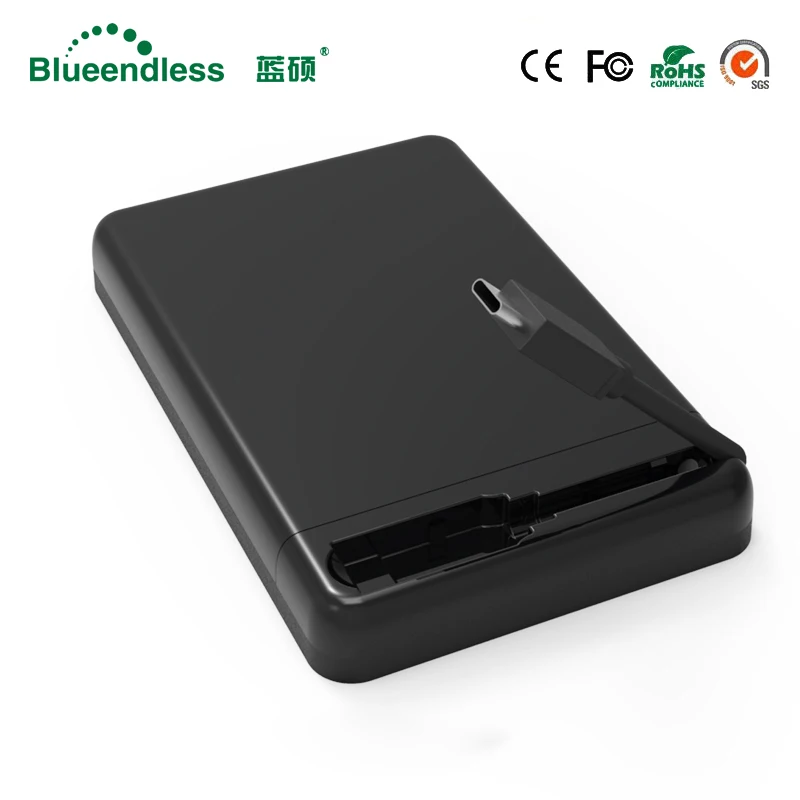 USB кабель Type C пластиковый Sata к USB3.0 до 6 Гбит/с для жесткого диска 7 9 5 мм 2 &quotHdd чехол
