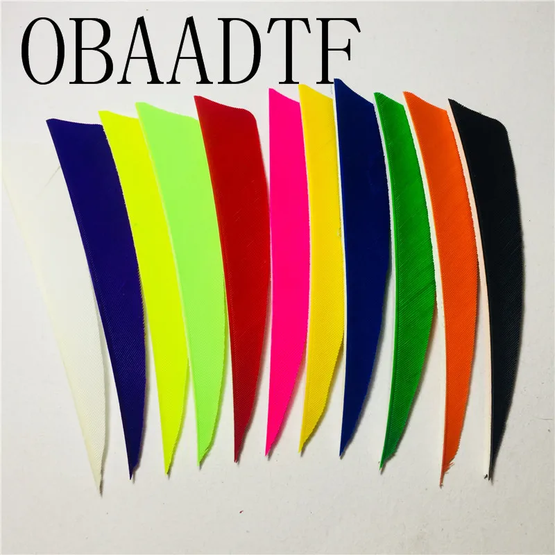 Tiro com Arco Flecha de Penas de Peru Flecha de Caça Taça Shield Fletches Pena Acessórios-4 Polegada Schield Fletchings 100pcs 4 2 High Quality Esporte e Lazer