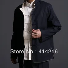 Мужская двусторонняя Двусторонняя униформа для боевых единоборств chun kung fu, Китайская традиционная куртка, пальто, одежда