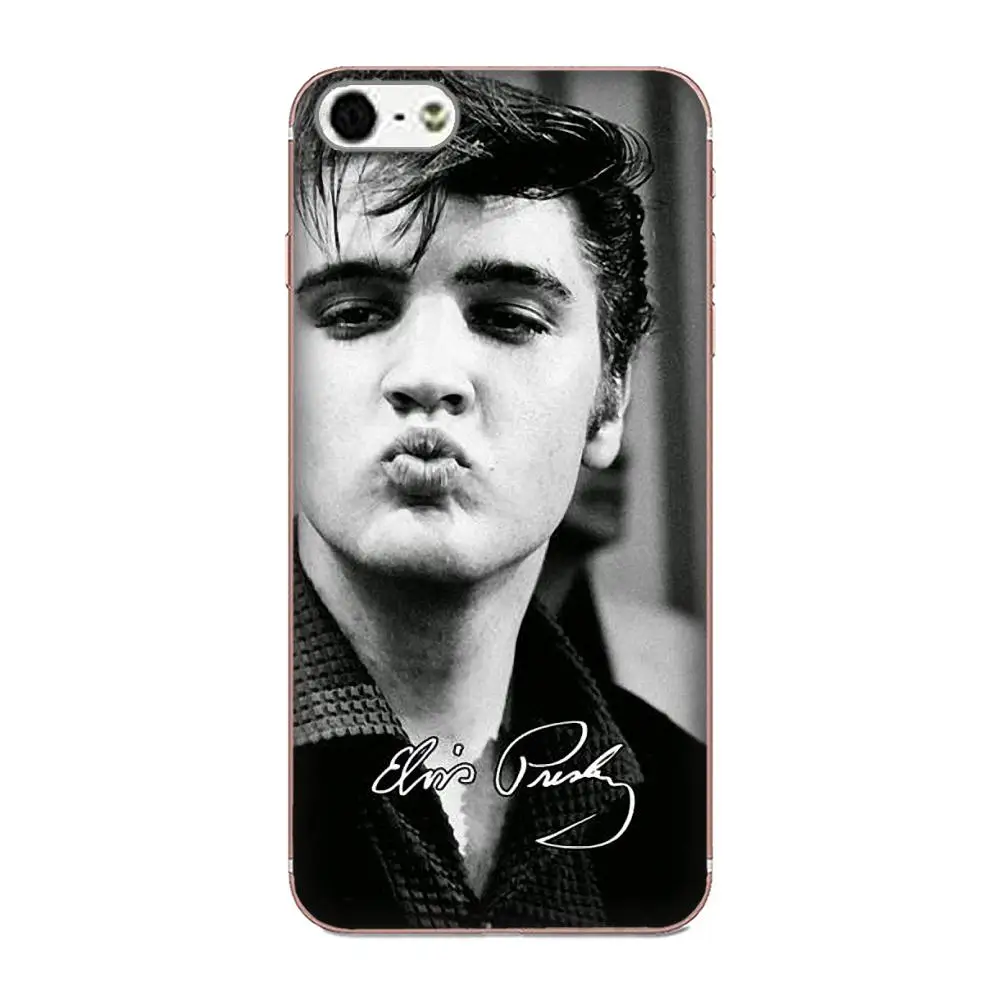 Прозрачный мягкий чехол Elvis Presley для Galaxy Grand Alpha G850 Core2 Prime S2 I9082 A3 A5 A7 On5 On7 2015 2016