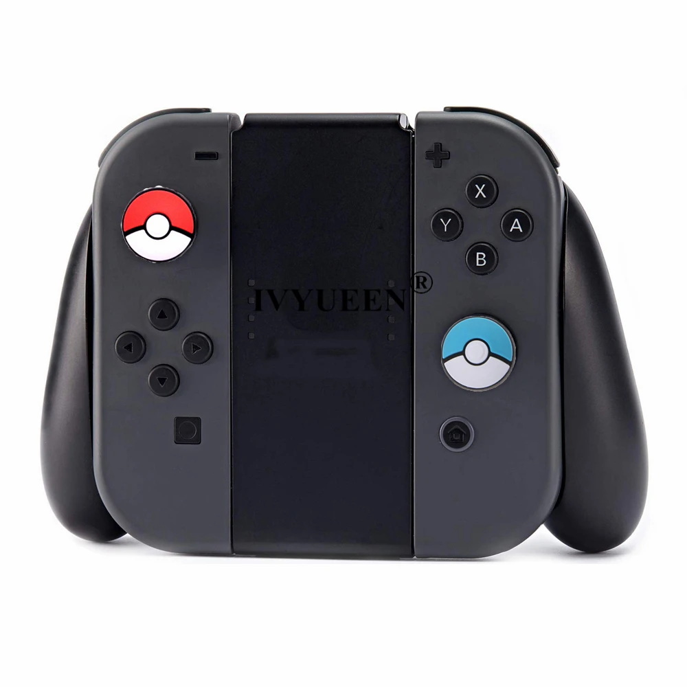 Ручки IVYUEEN для джойстиков Joy Con shand Switch Poke ball, аналоговые джойстики, крышка для джойстика Joy-Con, красный, синий