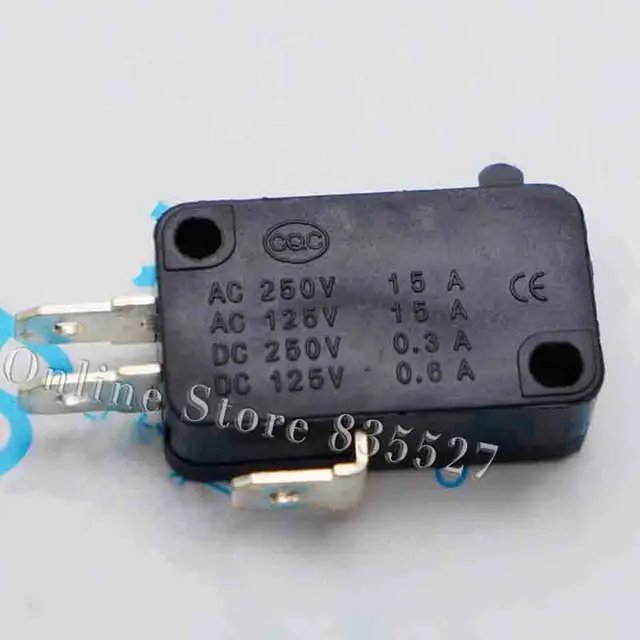 Best Price 10pcs/lot Large micro switch V-15-1C25, silver point V-15-IC25 microwave oven, contact switch, copper point tact switch