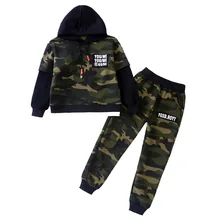 Anlencool Hot high quality children’s wear New spring 2018 boys camouflage fashion sports suit 4-12 years children clothing set