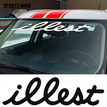 

2 Pieces Sports mind ILLEST Vinyl Drift Racing Fatlace Illmotion Stickers For Renault BMW OPEL Honda Audi Ford Toyota VW MAZDA