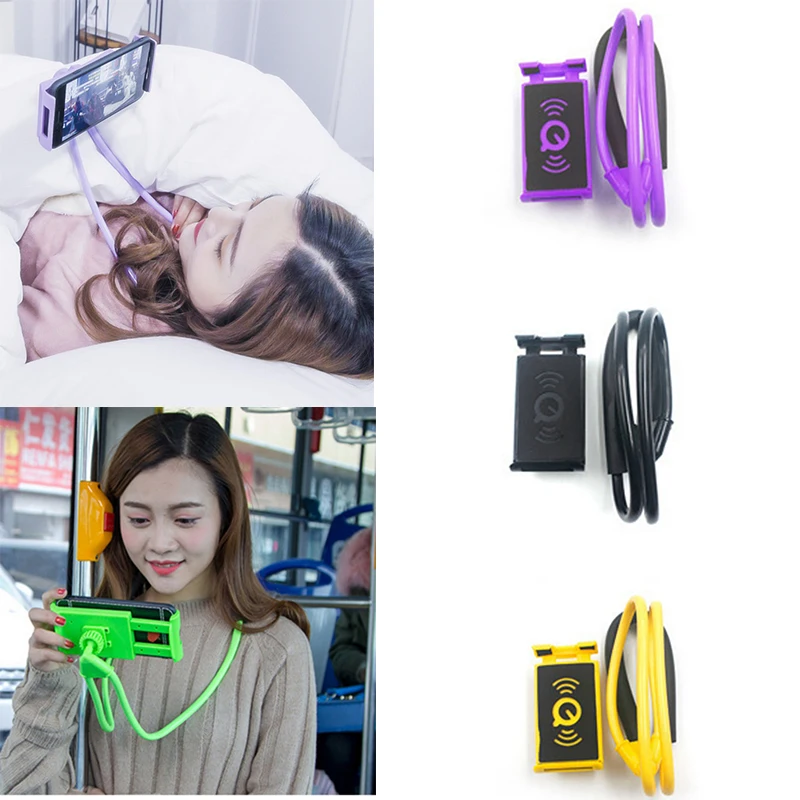 

Lazy Bracket Universal 360 Degree Rotation Flexible Phone Selfie Holder Snake-like Neck Bed Mount Anti-skid For Phone