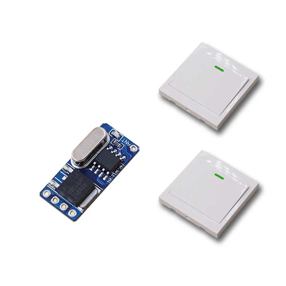 

DC 3.5V 3.7V 4.2V 5V 6V 7.4V 9V 12V Wireless Remote Control Switch Mini Relay ReceiverTransmitter RF Wireless Switch