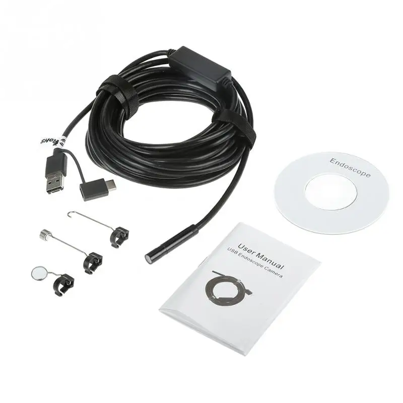 

IP67 Waterproof 5-Meter USB OTG Endoscope with 2-Megapixel Waterproof Camera for Pipe Car Inspection