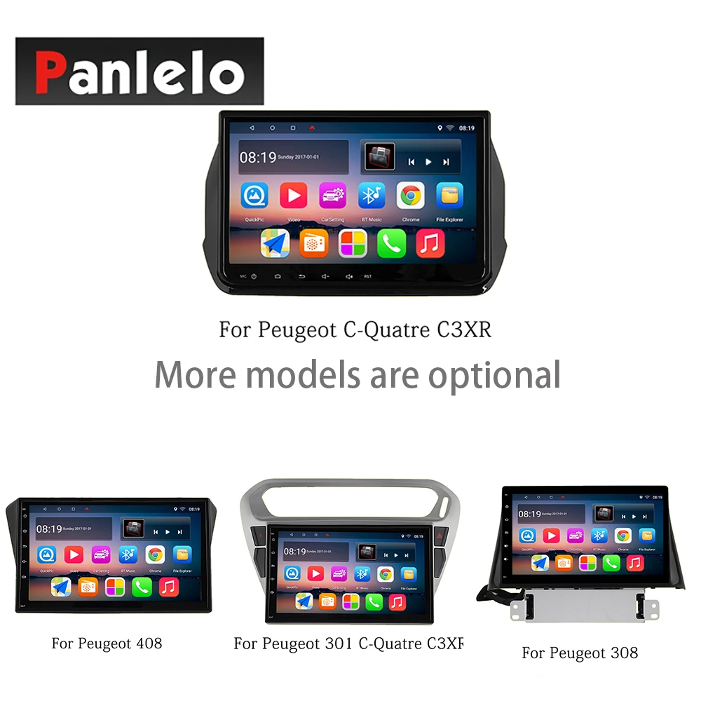 

Panlelo Android 7.1 for Peugeot C-Quatre C3XR 408 301C-Quatre C3XR 308 Mirror Llink Touch Screen Bluetooth Hands free Call