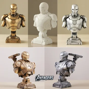 

Iron Man Action Figure MK43 War Machine Bust Iron Man DIY Model Toys Legend 1/4 Scale Iron Man Figure Anime Figure Toys Boy Gift