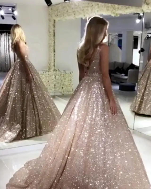 Satsweety Vestidos de Graduacion платье с открытыми плечами бальное платье платья для выпускного вечера бисер кружево Аппликация robe de bal longue - Цвет: same as picture