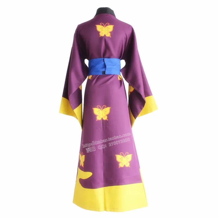 Бесплатная доставка Серебряная Душа Gintama Takasugi Shinsuke косплей костюм| |
